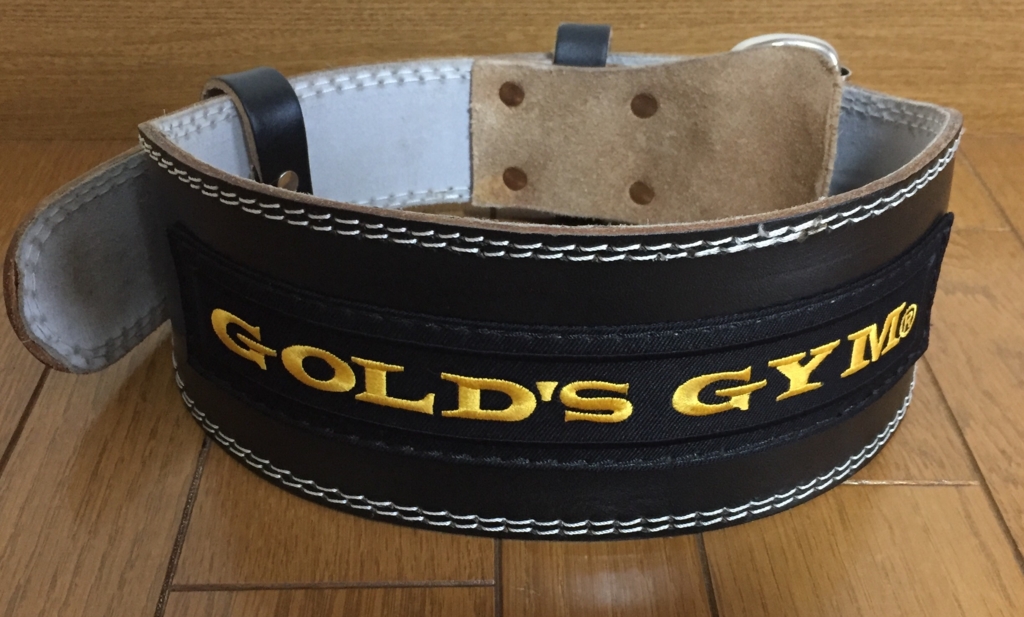 品質保証 GOLD'S GYM G3368 トレーニングレザーベルト ゴールドジム